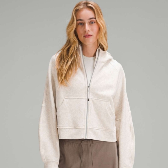 lululemon athletica Tops - Lululemon scuba hoodie daisy ivory